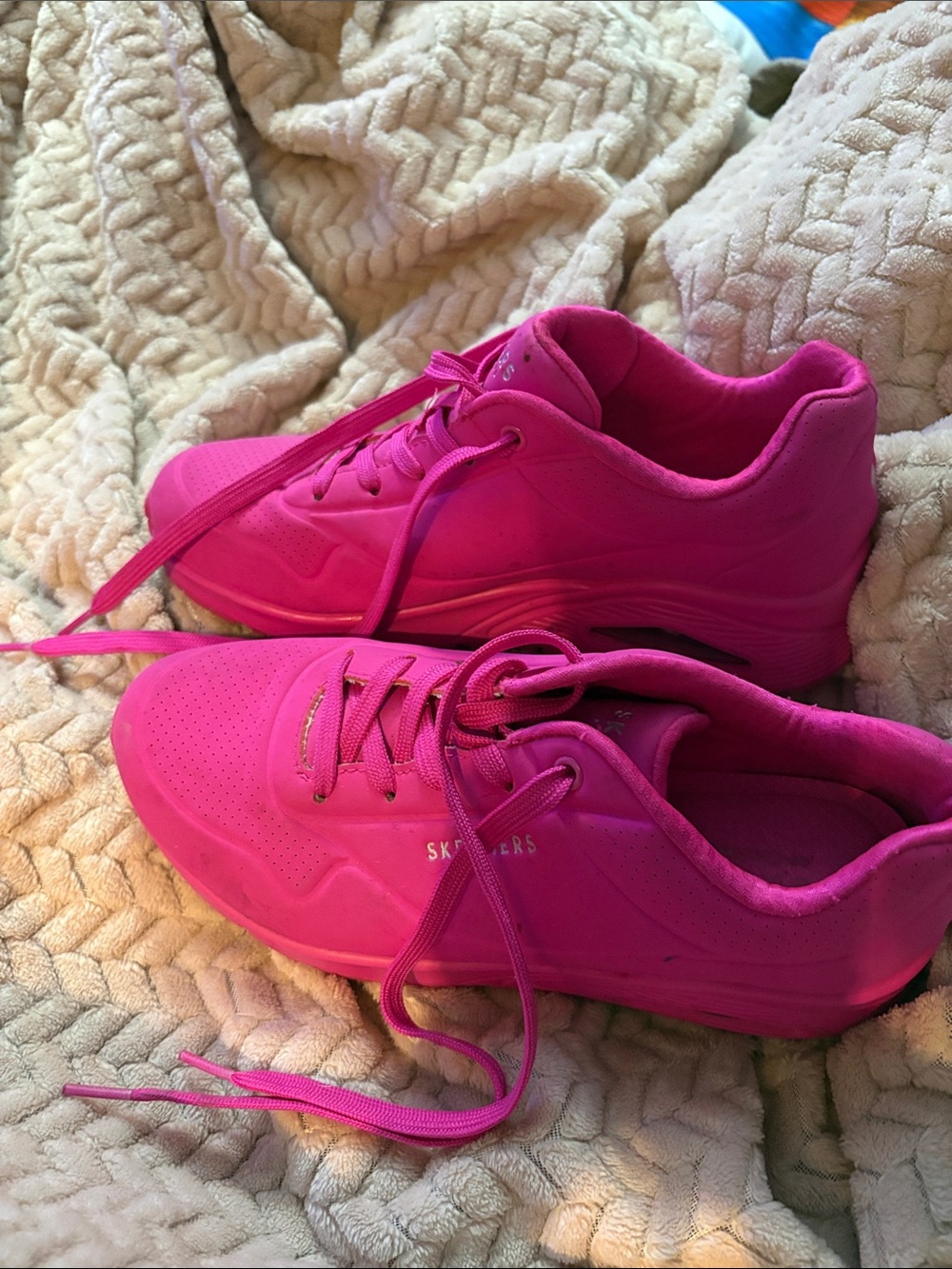 Skechers Kids Hot Pink Athletic Sneakers